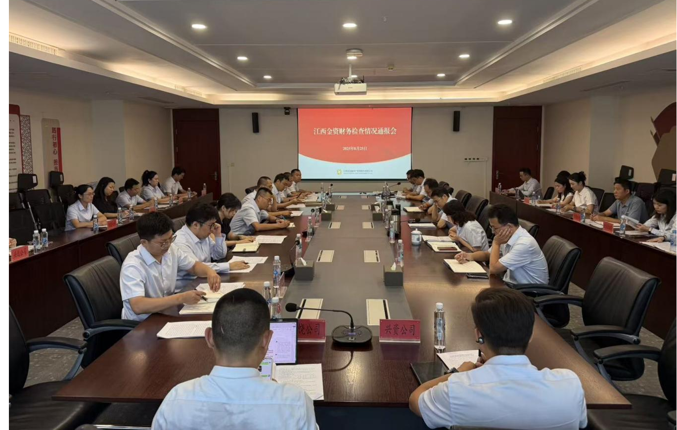 江西金資公司召開財務檢查情況通報會